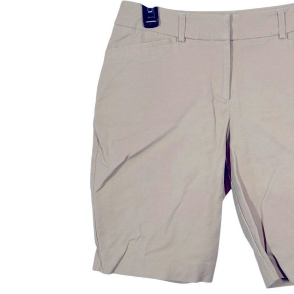 Apt. 9 Essentials Bermuda Shorts Khaki Size 8 Cla… - image 3